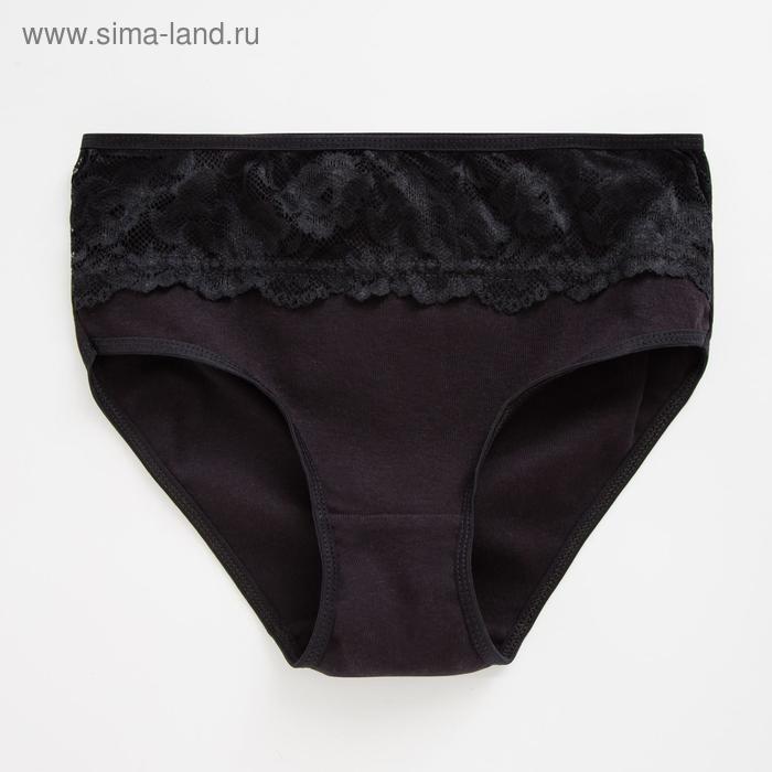 фото Трусы женские слипы, цвет чёрный, размер 56-58 lanadi