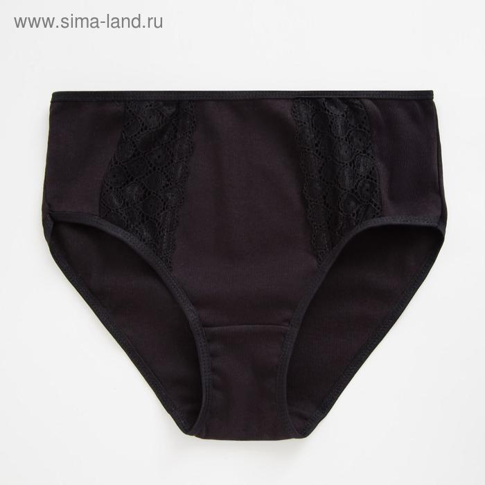 фото Трусы женские слипы, цвет чёрный, размер 44-46 lanadi