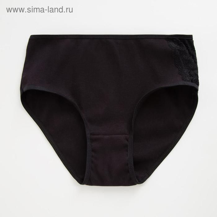 фото Трусы женские слипы, цвет чёрный, размер 48-50 lanadi