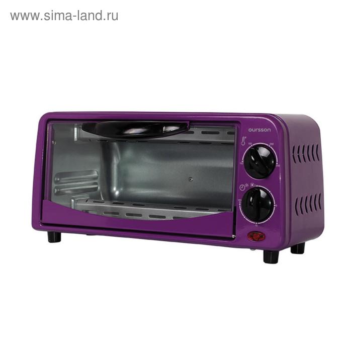 фото Мини-печь oursson mo0601/sp, 650 вт, 6 л, 1 режим, фиолетовая
