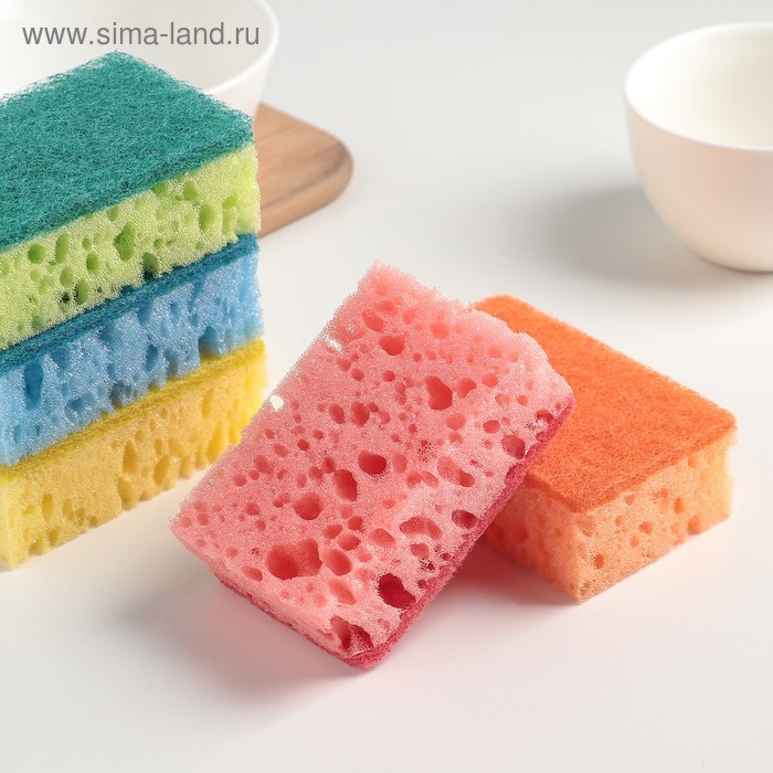 Набор губок бытовых с чистящим слоем «Макси», 9×6×3,5 см, 5 шт
Набор губок бытовых с чистящим слоем «Макси», 9×6×3,5 см, 5 шт