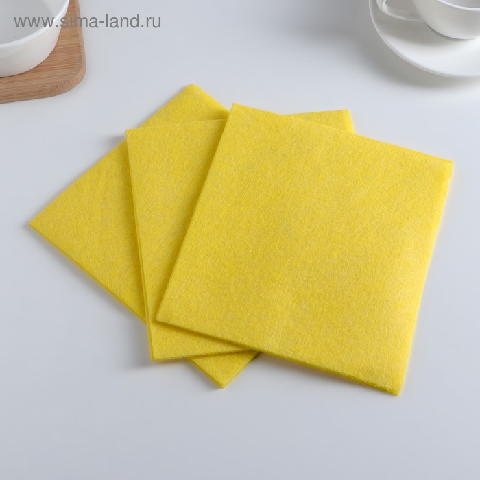 Набор салфеток универсальных, 3 шт, 30×34 см, цвет МИКС
Набор салфеток универсальных, 3 шт, 30×34 см, цвет МИКС