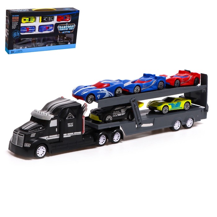 Грузовик инерционный «Автовоз», в комплекте 4 машинки, МИКС
Грузовик инерционный «Автовоз», в комплекте 4 машинки, МИКС