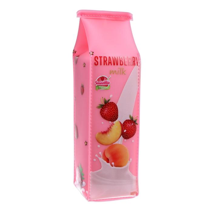 Пенал школьный, на молнии силиконовый "Сок Клубника", розовый
Пенал школьный, на молнии силиконовый "Сок Клубника", розовый