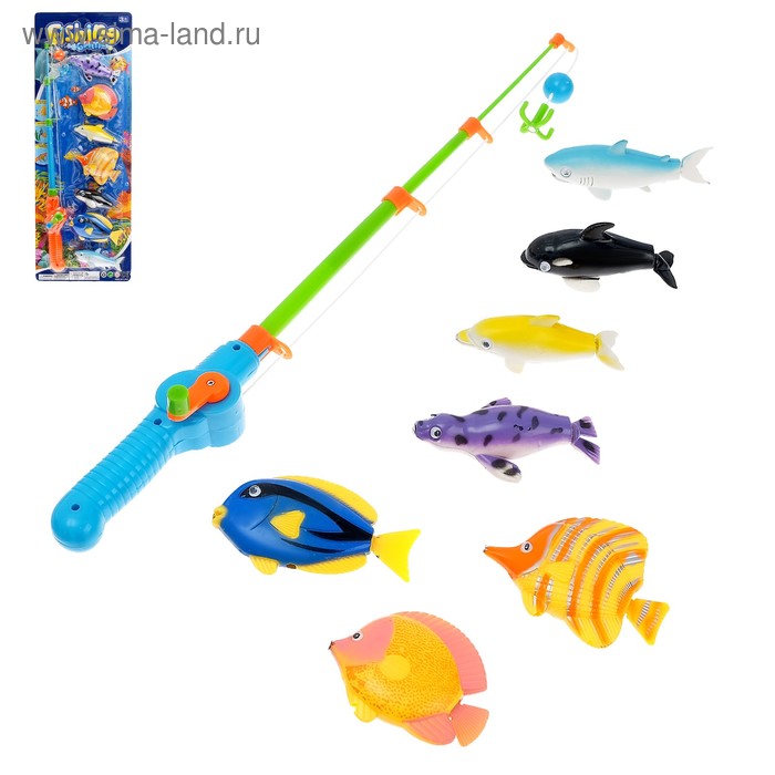 Рыбалка «Охота на рыбок»: 7 рыбок, 1 удочка
Рыбалка «Охота на рыбок»: 7 рыбок, 1 удочка