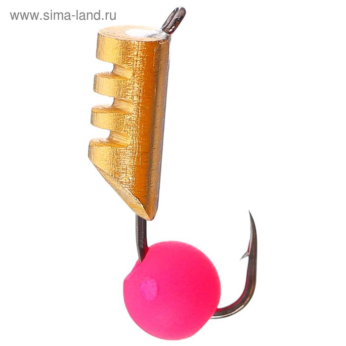 Мормышка «Столбик» золото с рисками+неон, 0,8 г, d=3 мм