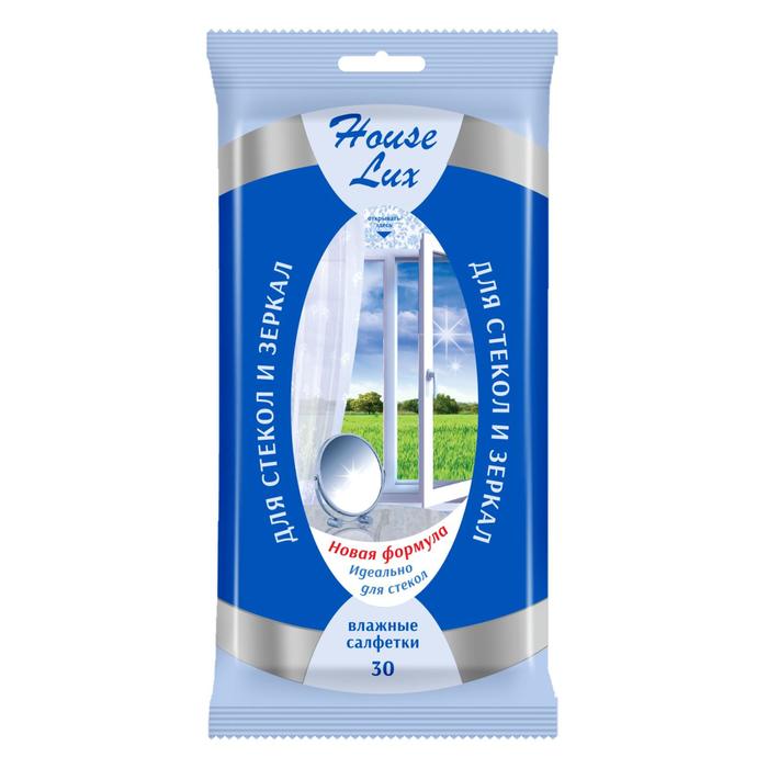 Влажные салфетки House Lux, для стекол и зеркал, 30 шт.
Влажные салфетки House Lux, для стекол и зеркал, 30 шт.
