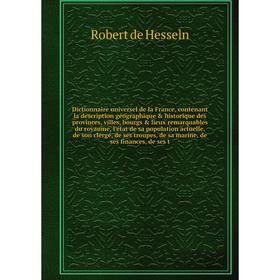 Книга Dictionnaire universel de la France, contenant la description géographique historique des provinces, villes, bourgs lieux remarquables du ro
Книга Dictionnaire universel de la France, contenant la description géographique historique des provinces, villes, bourgs lieux remarquables du ro