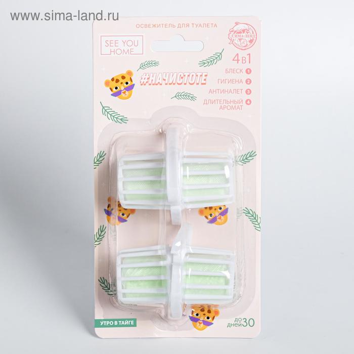 Освежитель для туалета 4в1 «На чистоте» утро в тайге
Освежитель для туалета 4в1 «На чистоте» утро в тайге