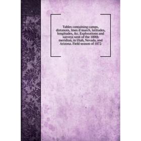 Книга Tables containing camps, distances, lines if march, latitudes, longitudes, &c
Книга Tables containing camps, distances, lines if march, latitudes, longitudes, &c