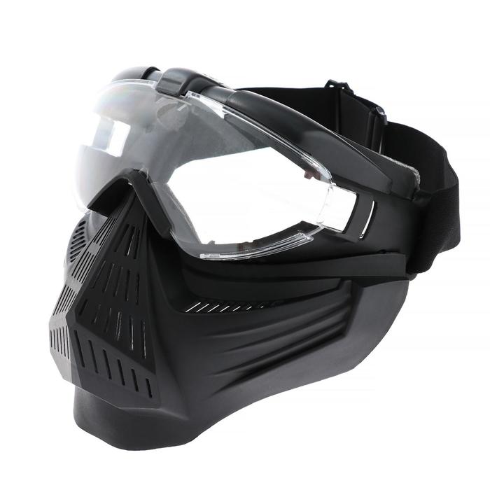 Очки-маска для езды на мототехнике, разборные, визор прозрачный, цвет черный
Очки-маска для езды на мототехнике, разборные, визор прозрачный, цвет черный