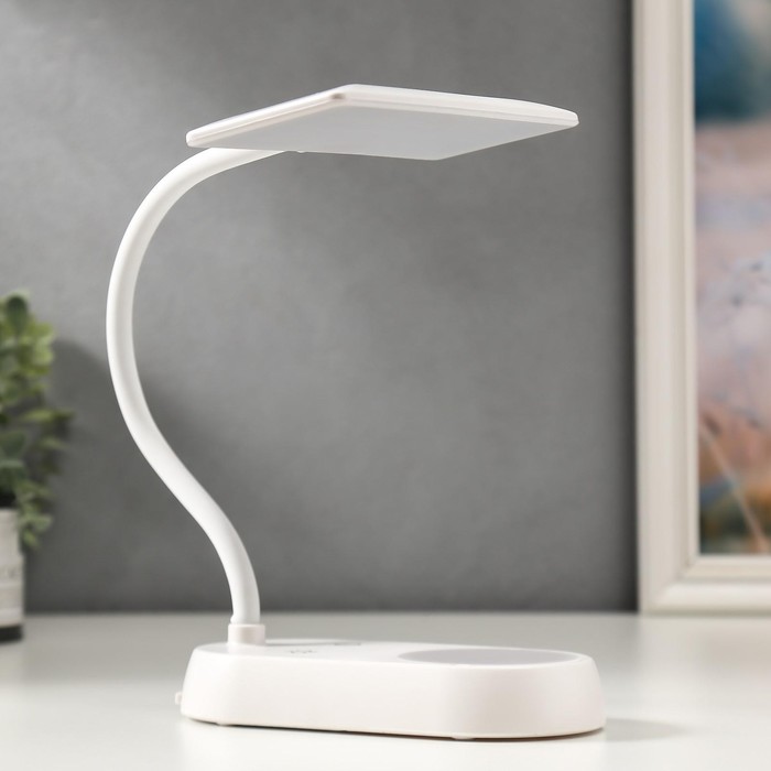 Лампа настольная с ночником 16285/1 54хLED 6Вт АКБ USB белый 17х18х39 см
Лампа настольная с ночником 16285/1 54хLED 6Вт АКБ USB белый 17х18х39 см