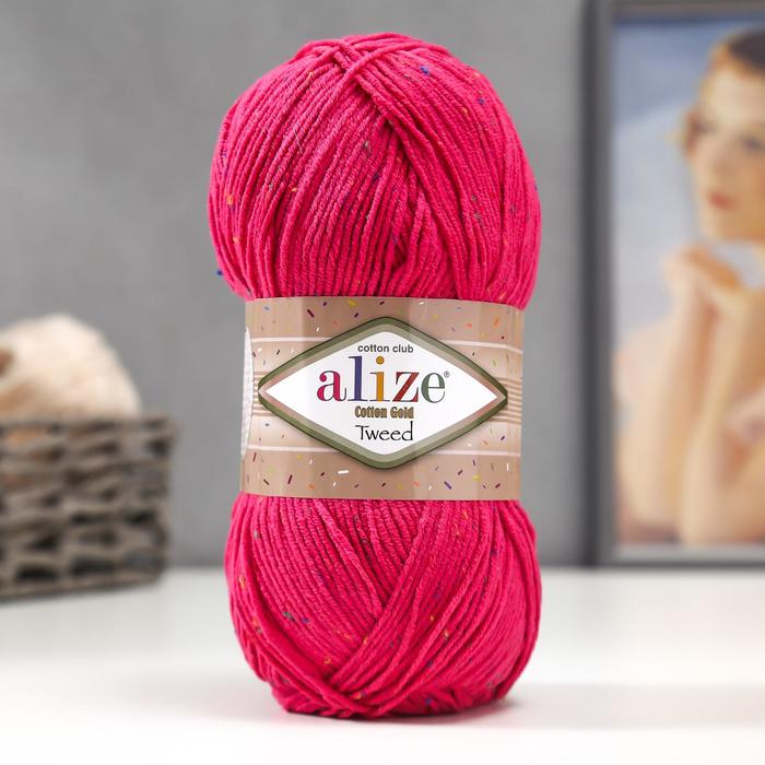 Пряжа "Cotton Gold Tweed" 57% хлопок, 40% акрил, 3% полиэстер 330м/100гр (149 малина)
Пряжа "Cotton Gold Tweed" 57% хлопок, 40% акрил, 3% полиэстер 330м/100гр (149 малина)