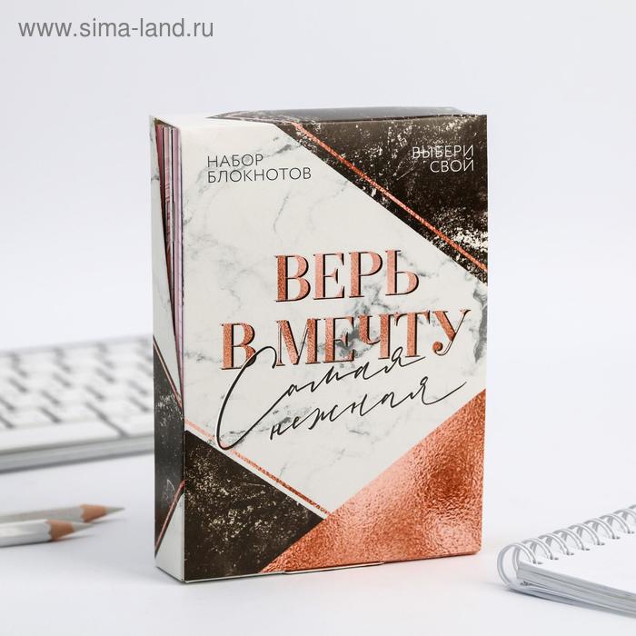 Набор блокнотов А6, 32 листа на скрепке 8 шт. "Верь в мечту"
Набор блокнотов А6, 32 листа на скрепке 8 шт. "Верь в мечту"