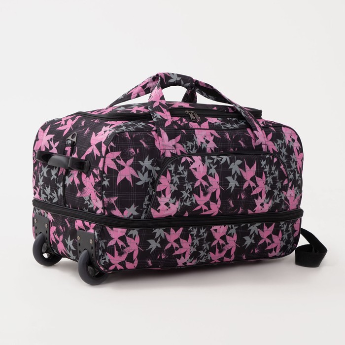 Сумка дорожная на колёсах, отдел на молнии, с увеличением, наружный карман, цвет чёрный
Сумка дорожная на колёсах, отдел на молнии, с увеличением, наружный карман, цвет чёрный