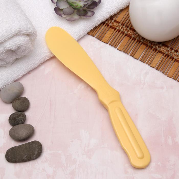 Лопатка косметическая для масок, цвет жёлтый 
Лопатка косметическая для масок, цвет жёлтый