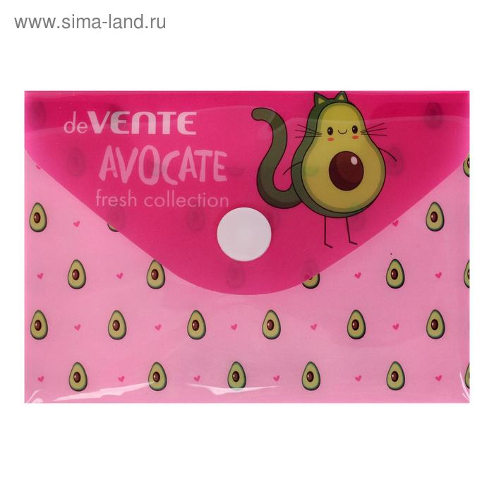 Папка-конверт на кнопке А7 (105 х 74 мм), 150 мкм, горизонтальная, deVENTE Avocate
Папка-конверт на кнопке А7 (105 х 74 мм), 150 мкм, горизонтальная, deVENTE Avocate