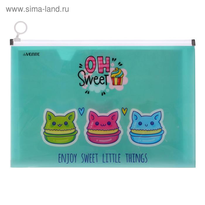 Папка-конверт на молнии ZIP А4, с расширением 2 см, deVENTE "Oh sweet"
Папка-конверт на молнии ZIP А4, с расширением 2 см, deVENTE "Oh sweet"