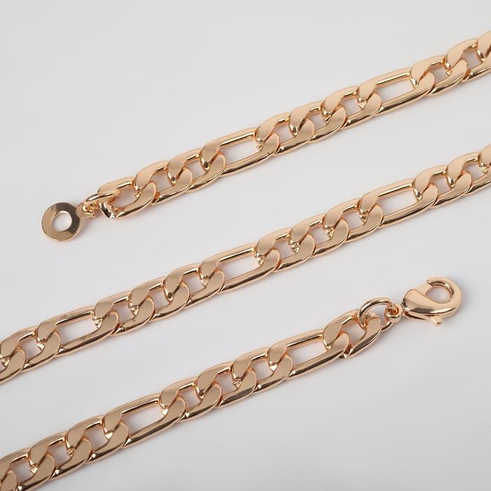 Цепь "Статус" объёмная гладкая с удлинёнными звеньями, каплевидный карабин, цвет золото
Цепь "Статус" объёмная гладкая с удлинёнными звеньями, каплевидный карабин, цвет золото