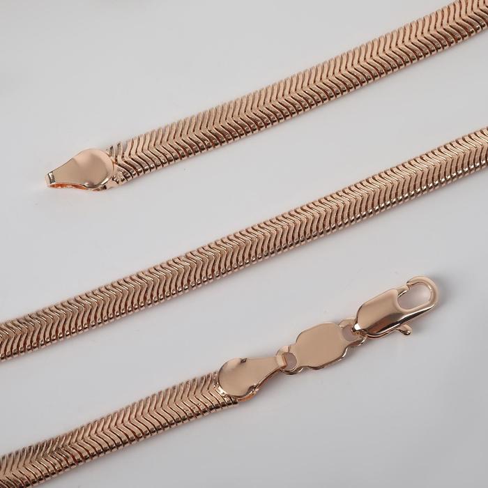 Цепь "Снейк" плоская, каплевидный карабин, цвет золото, ширина 6 мм, L=61 см
Цепь "Снейк" плоская, каплевидный карабин, цвет золото, ширина 6 мм, L=61 см