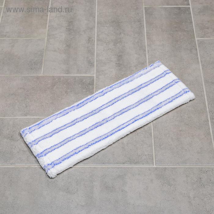 Моп микрофибра с мягкими абразивными вставками, крепление «карман» + «уши», 40 см
Моп микрофибра с мягкими абразивными вставками, крепление «карман» + «уши», 40 см