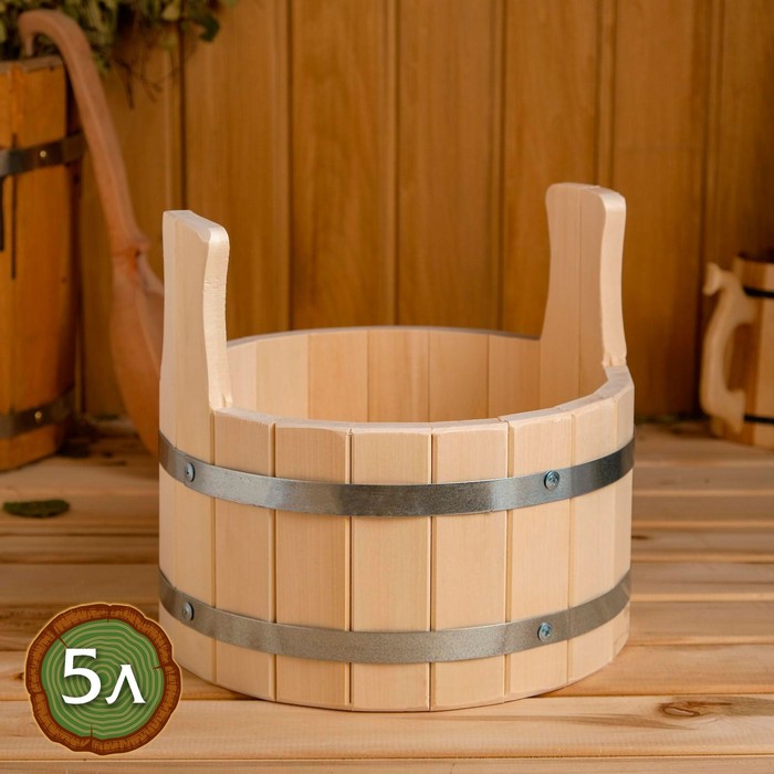 Шайка из липы 5 л
Шайка из липы 5 л