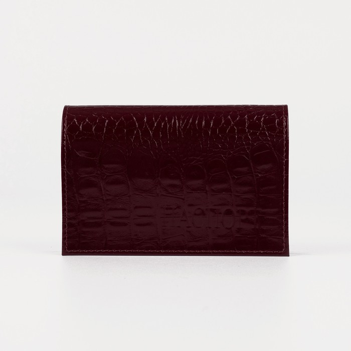 Обложка для паспорта, кайман, цвет бордовый
Обложка для паспорта, кайман, цвет бордовый