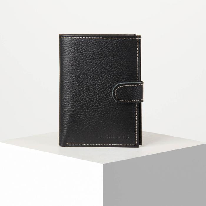 Обложка для автодокументов и паспорта, 5 карманов для карт, цвет чёрный
Обложка для автодокументов и паспорта, 5 карманов для карт, цвет чёрный