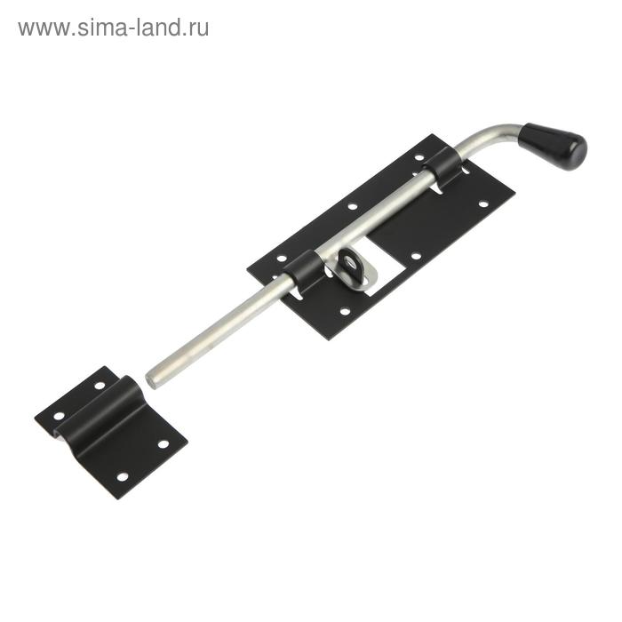 Засов гаражный с проушиной 400 мм мод.2, черный
Засов гаражный с проушиной 400 мм мод.2, черный