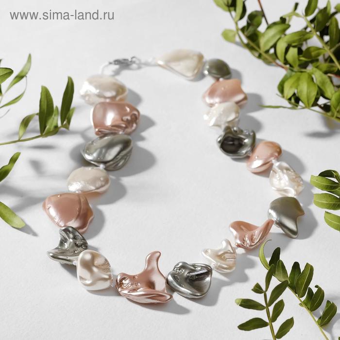 Бусы "Майорка" галтовка, цвет бело-розовый с серым , 45см
Бусы "Майорка" галтовка, цвет бело-розовый с серым , 45см