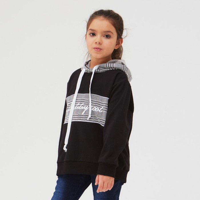 Толстовка детская, цвет чёрный, рост 140-146 см
Толстовка детская, цвет чёрный, рост 140-146 см