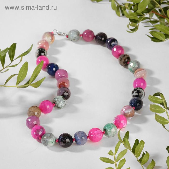 Бусы шар №14 гранёный через узел "Агат", цветные, 50см
Бусы шар №14 гранёный через узел "Агат", цветные, 50см