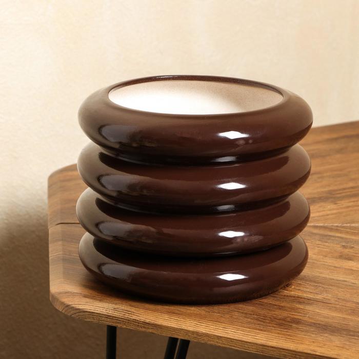 Горшок для цветов "Кольцо", шоколад, глянец, керамика, 3.2 л
Горшок для цветов "Кольцо", шоколад, глянец, керамика, 3.2 л