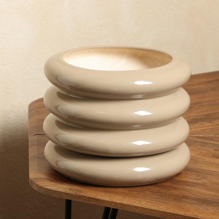 Горшок для цветов "Кольцо", глянец, капучино, керамика, 3.2 л
Горшок для цветов "Кольцо", глянец, капучино, керамика, 3.2 л