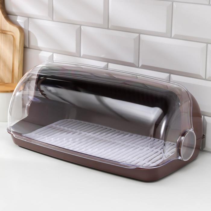 Хлебница «Пышка», цвет коричневый
Хлебница «Пышка», цвет коричневый