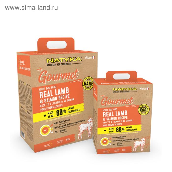 Сухой корм Natyka gourmet dog adult lamb salmon, для собак, ягнёнок/лосось, 3 кг
Сухой корм Natyka gourmet dog adult lamb salmon, для собак, ягнёнок/лосось, 3 кг