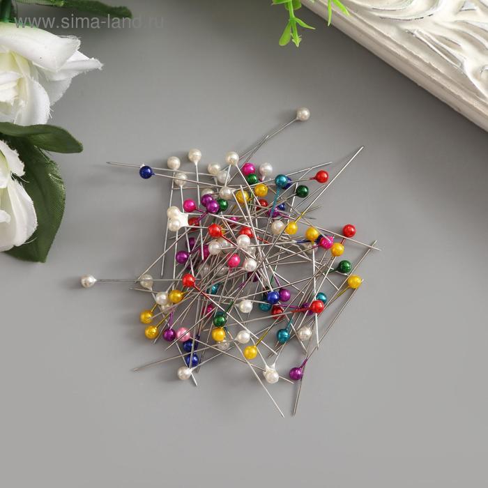 Булавка металл с шариком "Цветные" набор 100 шт 4 см
Булавка металл с шариком "Цветные" набор 100 шт 4 см
