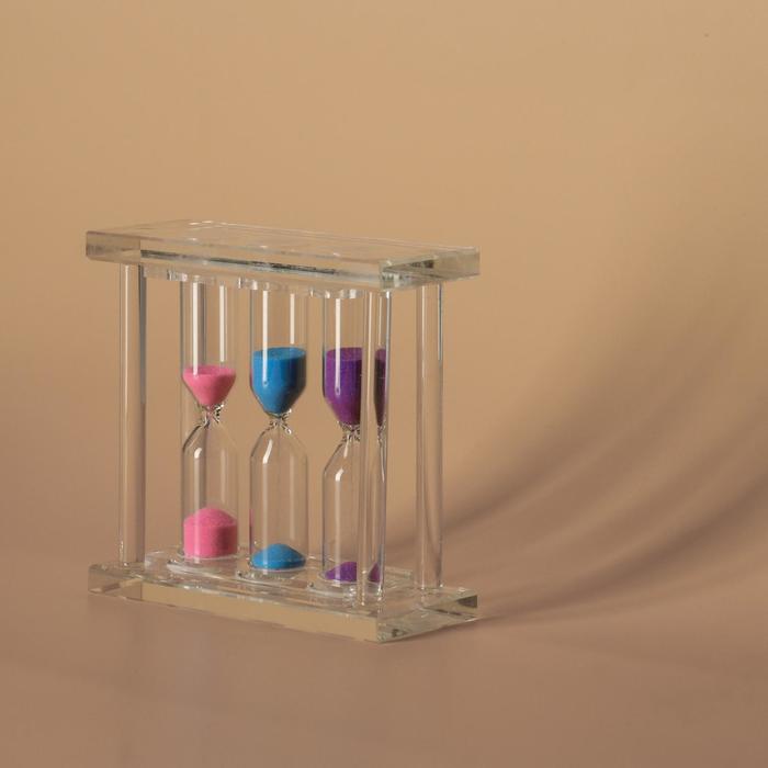 Часы песочные "Иерим" на 1 ,3, 5 минут, 4.4 х 9.9 х 10.2 см , микс
Часы песочные "Иерим" на 1 ,3, 5 минут, 4.4 х 9.9 х 10.2 см , микс