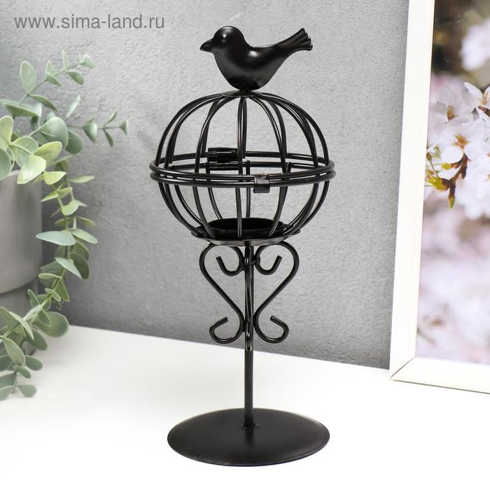 Подсвечник металл 1 свеча "Птица и гнездо" чёрный 23х10х10 см
Подсвечник металл 1 свеча "Птица и гнездо" чёрный 23х10х10 см