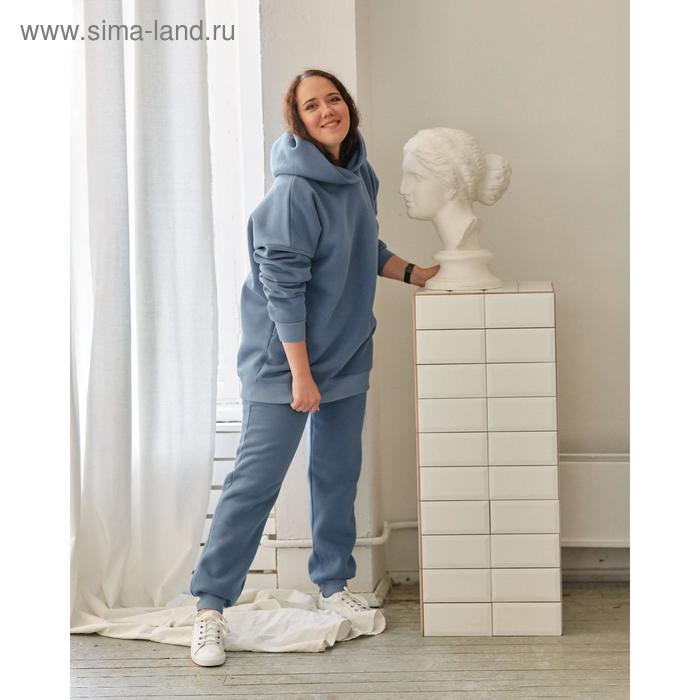 фото Костюм тёплый: худи и брюки, размер 44-46, рост 176-182 см, цвет индиго jyliayakimova