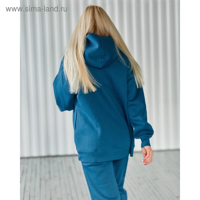 фото Костюм тёплый: худи и брюки, размер 40-42, рост 164-170 см, цвет петроль jyliayakimova