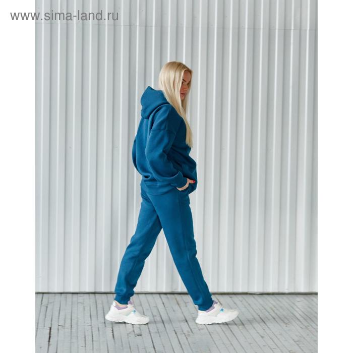 фото Костюм тёплый: худи и брюки, размер 48-50, рост 170-176 см, цвет петроль jyliayakimova