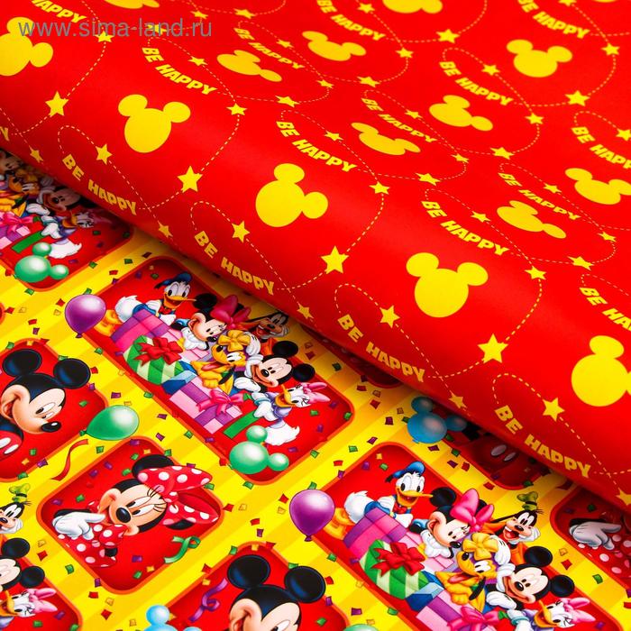 Бумага упаковочная глянцевая двусторонняя , Микки Маус, 60x90 см
Бумага упаковочная глянцевая двусторонняя , Микки Маус, 60x90 см