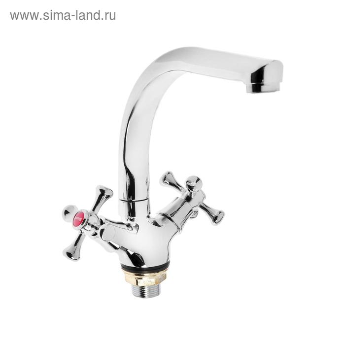 Смеситель для кухни KOMRAD S12-276F-1, двухвентильный, хром
Смеситель для кухни KOMRAD S12-276F-1, двухвентильный, хром