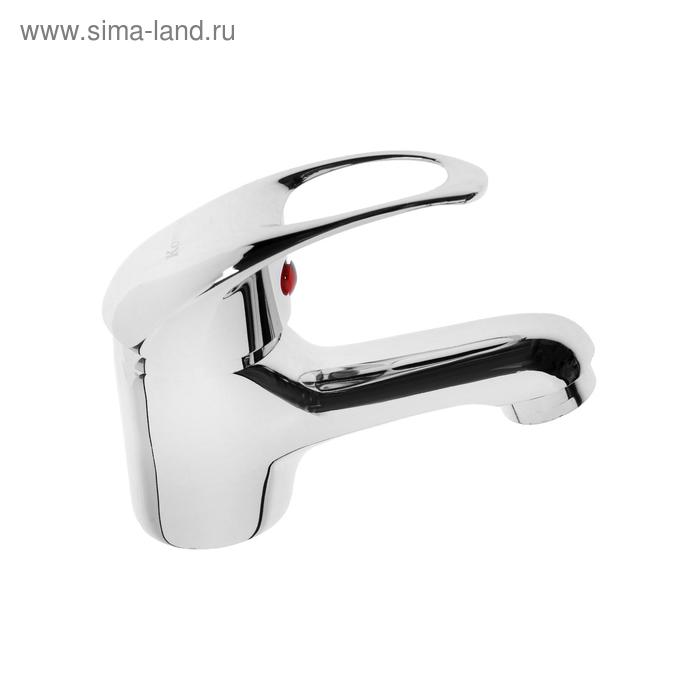 фото Смеситель для раковины komrad s21-001, однорычажный, керамический картридж d=35 мм, хром