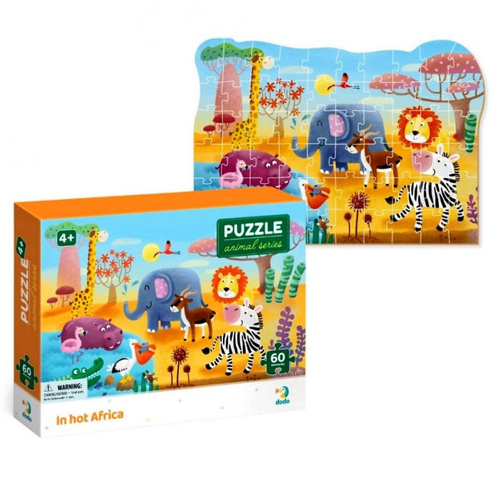 Пазл «В жаркой Африке», 60 элементов
Пазл «В жаркой Африке», 60 элементов