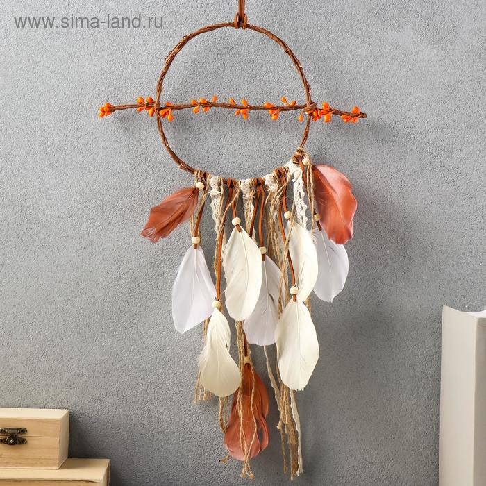 Ловец снов " Веточка с почками" 48х16 см
Ловец снов " Веточка с почками" 48х16 см