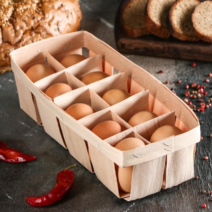 Корзинка из шпона, под 10 яиц, без крышки, 24 х 11 х 7 см
Корзинка из шпона, под 10 яиц, без крышки, 24 х 11 х 7 см