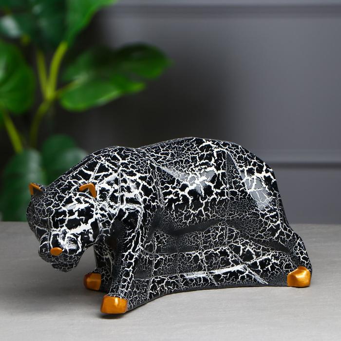 Копилка "Тигр", кракелюр, чёрный, 15 см
Копилка "Тигр", кракелюр, чёрный, 15 см