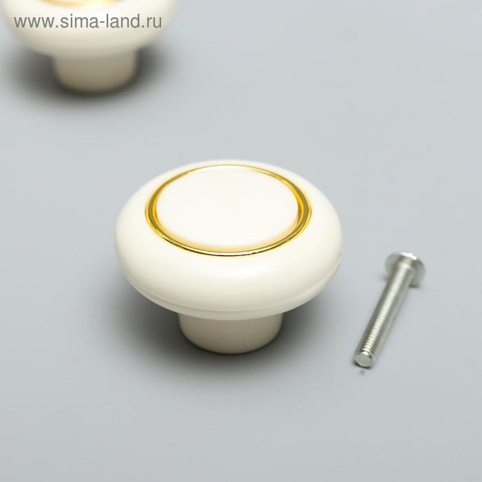 Ручка для шкатулки пластик "Ретро" белая с золотой полосой 2,7х3,8х3,8 см
Ручка для шкатулки пластик "Ретро" белая с золотой полосой 2,7х3,8х3,8 см